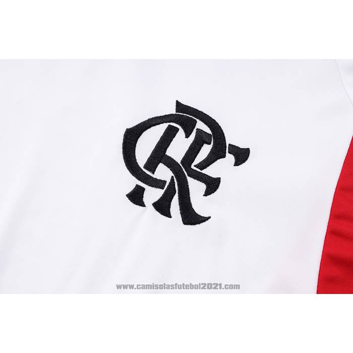 Fato de Treino Flamengo Manga Curta 2023-2024 Branco - Calcas Curta